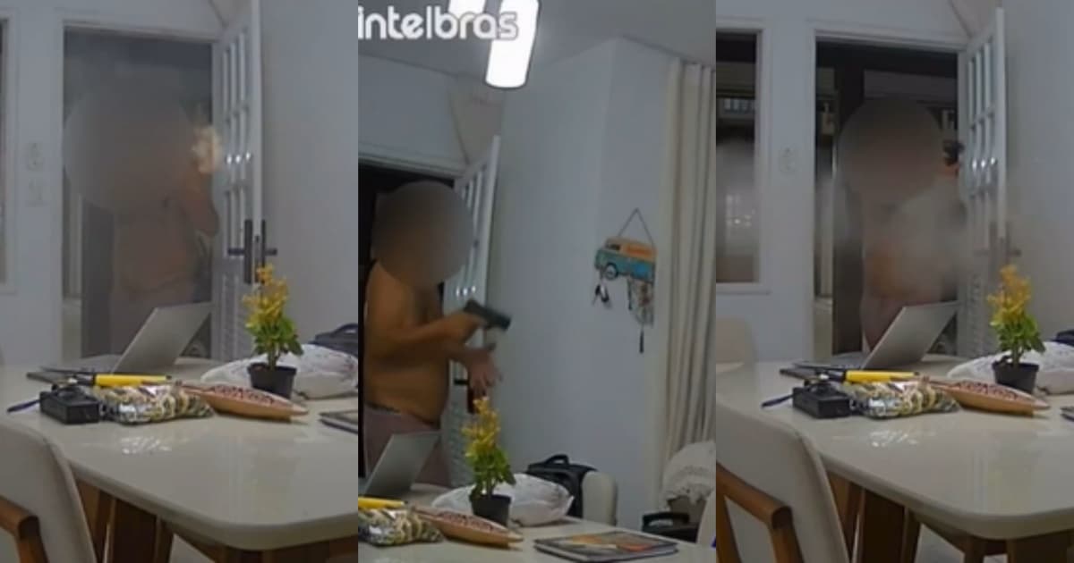 VÍDEO: Câmeras mostram troca de tiros entre vizinhos ocorrida em condomínio de alto padrão em Patamares 