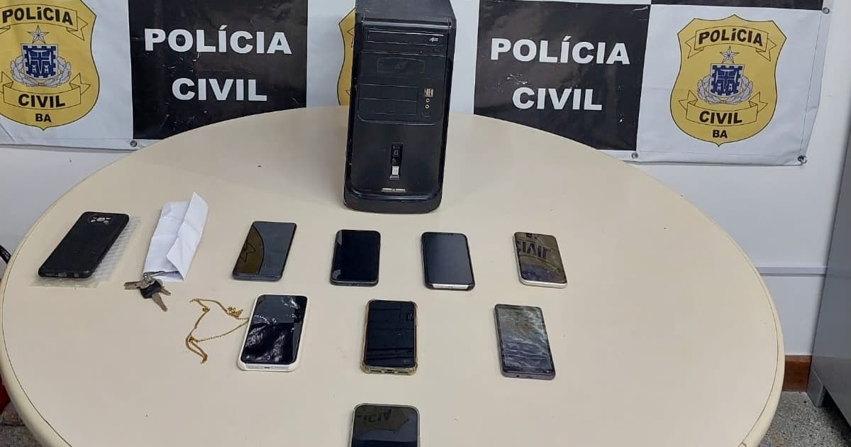 Polícia Civil prende em flagrante dois homens com oito celulares roubados em Salvador