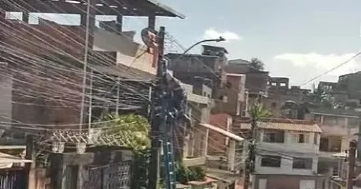 VÍDEO: Terceirizado da Coelba sofre descarga elétrica em Plataforma  