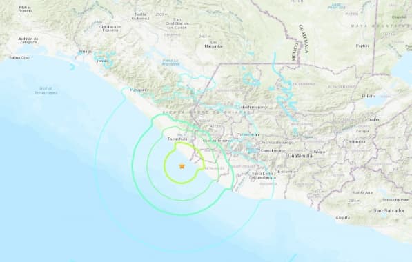 Terremoto de 6,4 de magnitude atinge fronteira entre méxico e Guatemala neste domingo 
