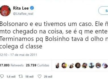 Internautas recuperam tweets de Rita Lee em 2011 sobre Bolsonaro: 'Tivemos um caso'