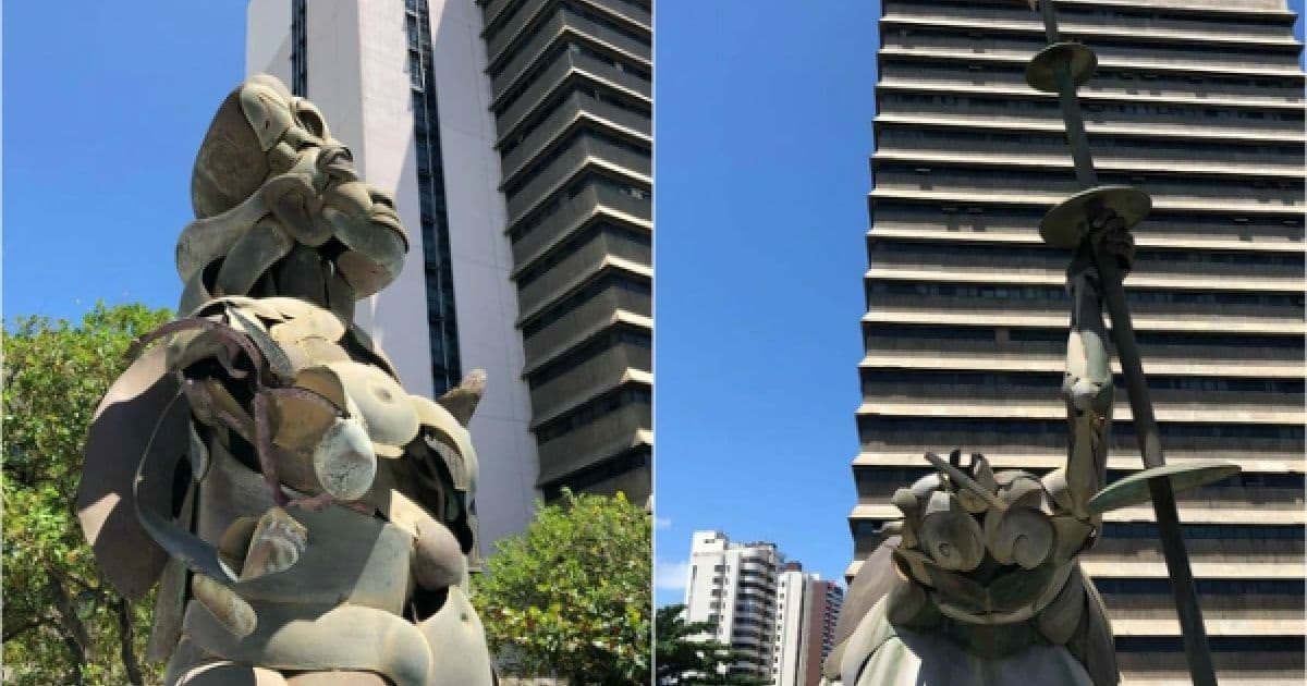 Partes de esculturas de Mario Cravo Jr. são furtadas na sede dos Correios em Salvador