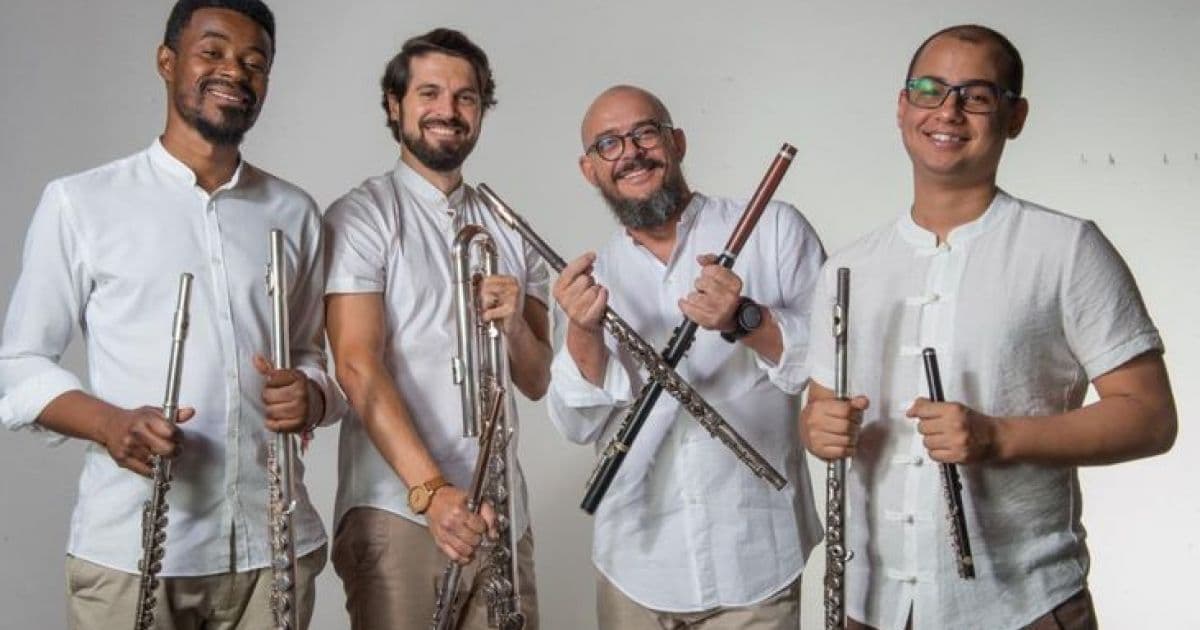 Casa da Música recebe Quarteto de Flaudas da Bahia no Sarau de Itapuã 