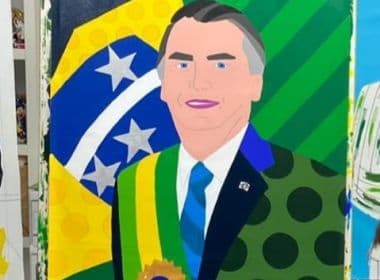Bolsonaro ganha quadro de Romero Britto; artista já pintou Dilma, Doria e Sérgio Cabral