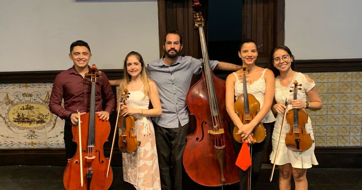 Quinteto de Cordas da Osba faz concerto na Sala do Coro