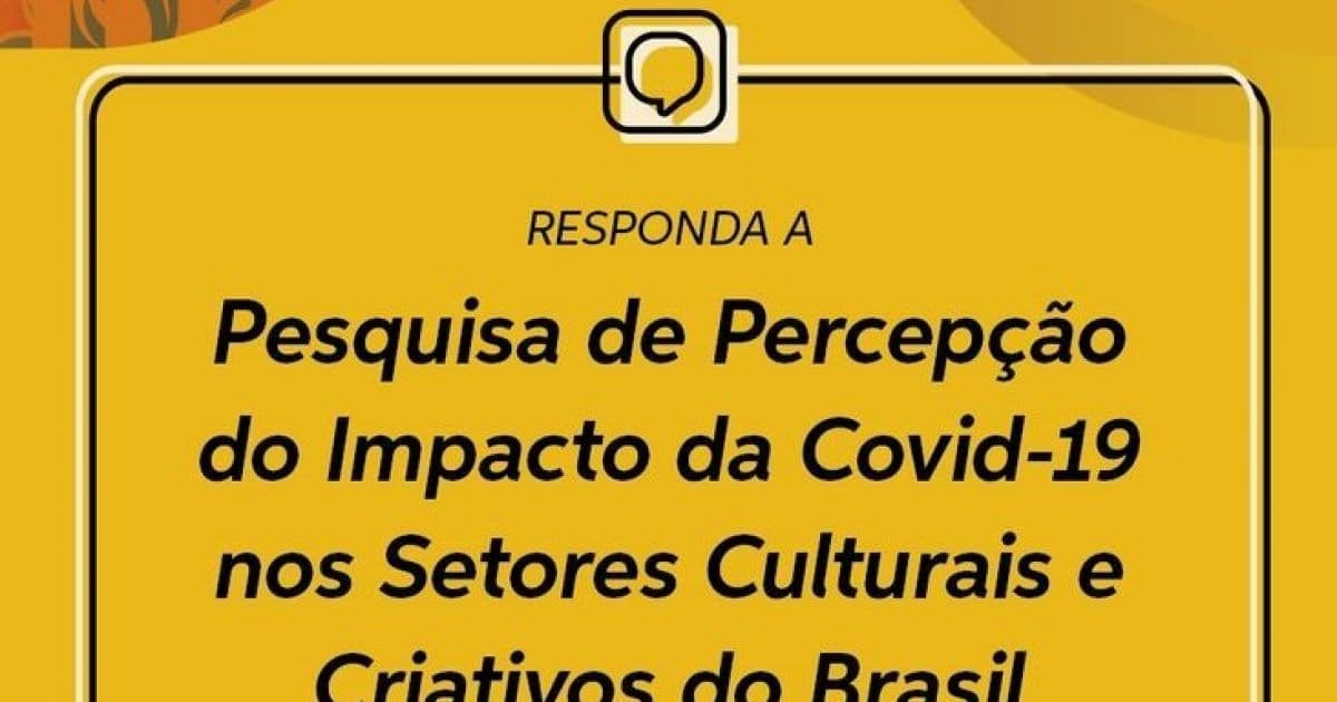 Secult anuncia apoio a pesquisa nacional que avaliará impacto da Covid no setor cultural