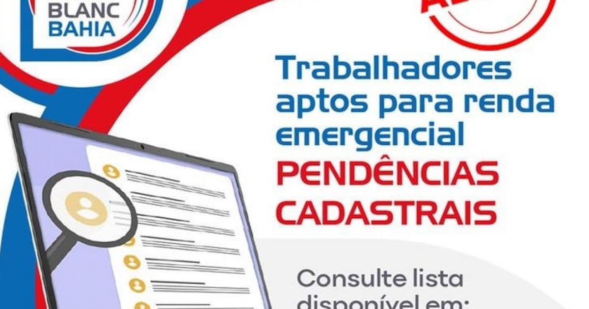 Secult alerta trabalhadores sobre problemas cadastrais para receber auxílio emergencial