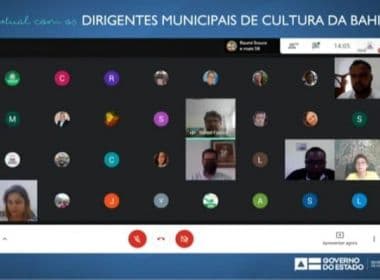 Secult faz reunião virtual com dirigentes municipais para discutir Lei Aldir Blanc na Bahia