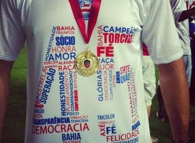 Camisa comemorativa ao 45º título estadual do Bahia será vendida