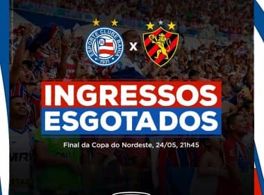 Copa do Nordeste: ingressos esgotados para a final entre Bahia e Sport
