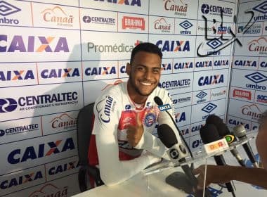Brumado projeta retorno ao Bahia com gols e prega respeito aos demais atacantes