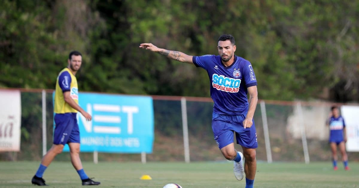 Em treino tático, Enderson Moreira faz mudanças no time titular do Bahia