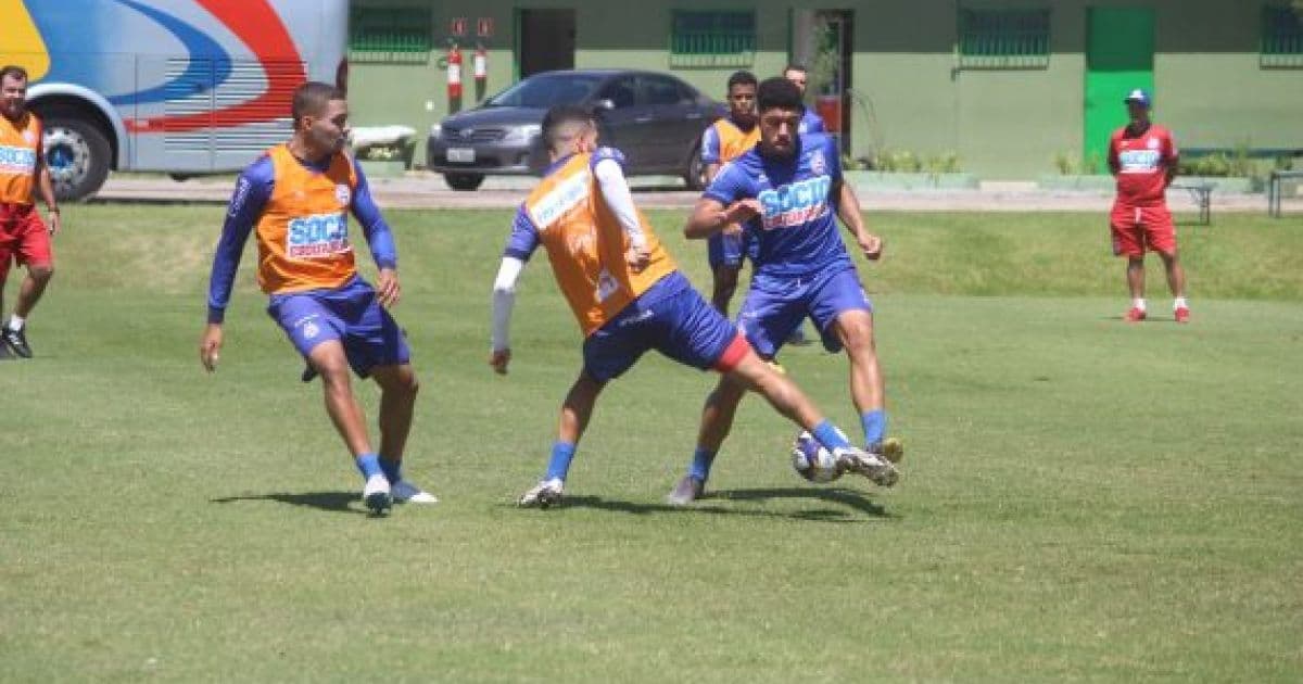 Bahia realiza último treino antes de pegar o Fortaleza