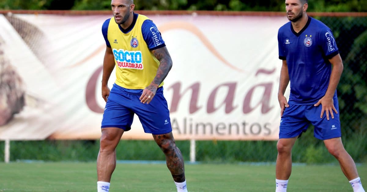 Com retorno de Lucas Fonseca, Bahia faz treino fechado no Fazendão