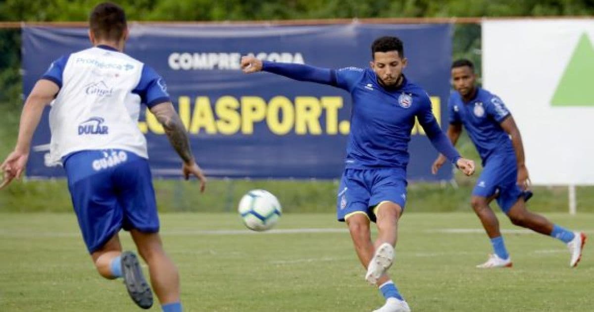 Sem três titulares, Bahia começa a treinar tática para jogo contra o Fortaleza