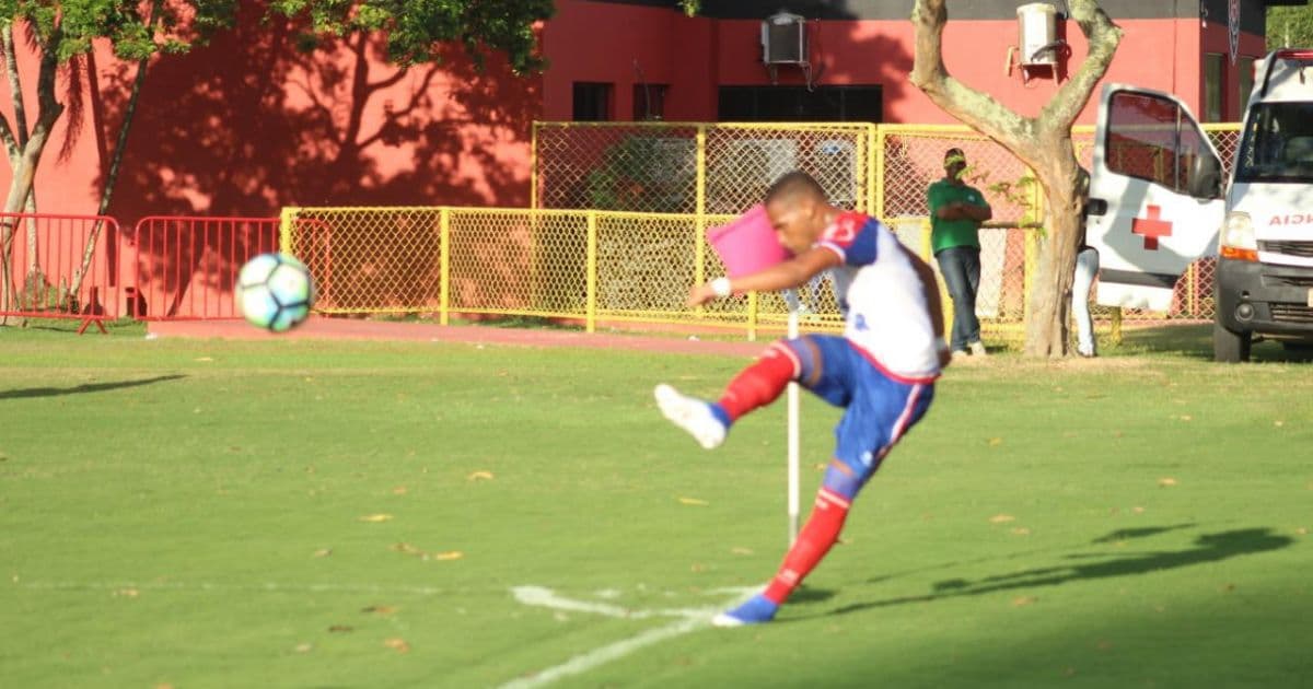 Copa do Nordeste sub-20: Meia do Bahia comenta expectativa para Ba-Vi em Pituaçu