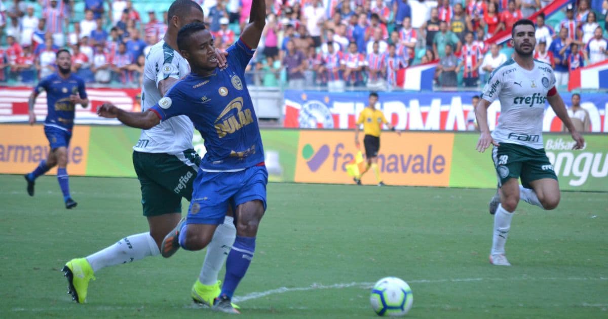 Élber explica lesão sofrida contra Palmeiras e admite que Bahia recuou no 2º tempo