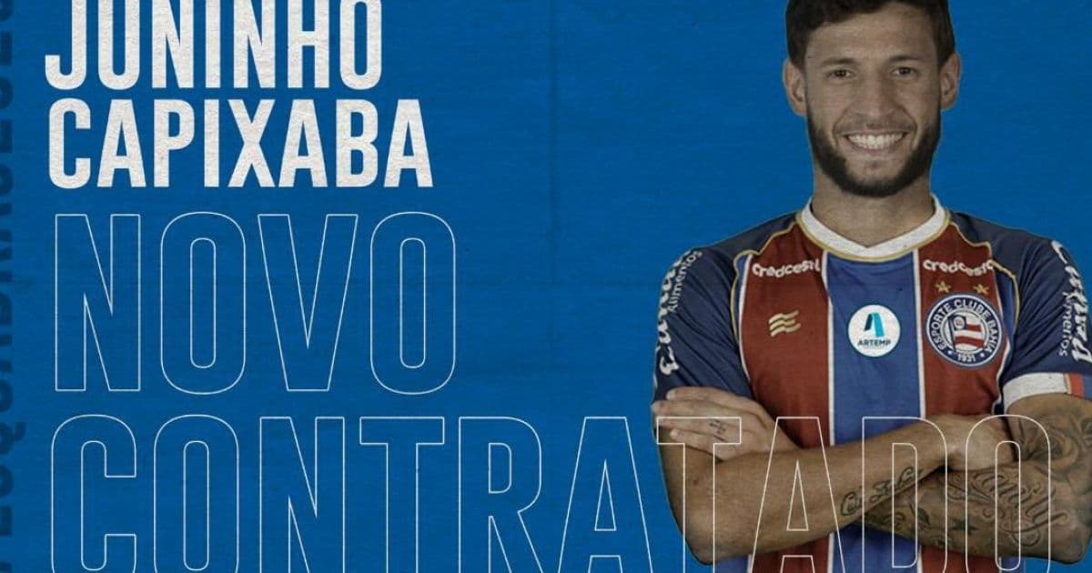 Bahia anuncia a volta do lateral-esquerdo Juninho Capixaba