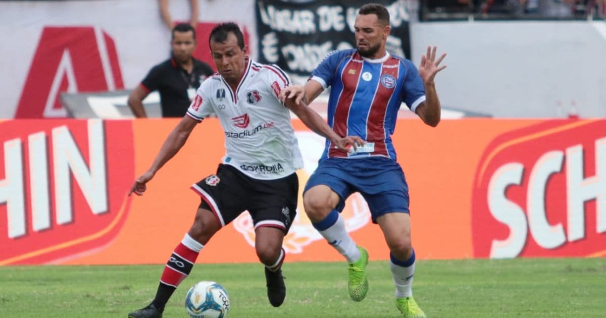 Com Douglas expulso, Bahia empata com o Santa Cruz na estreia da Copa do Nordeste