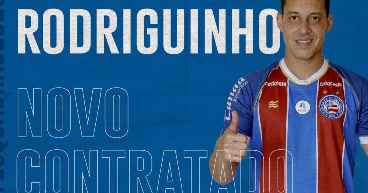 Bahia oficializa a contratação do meia Rodriguinho: 'O 10 chegou!'