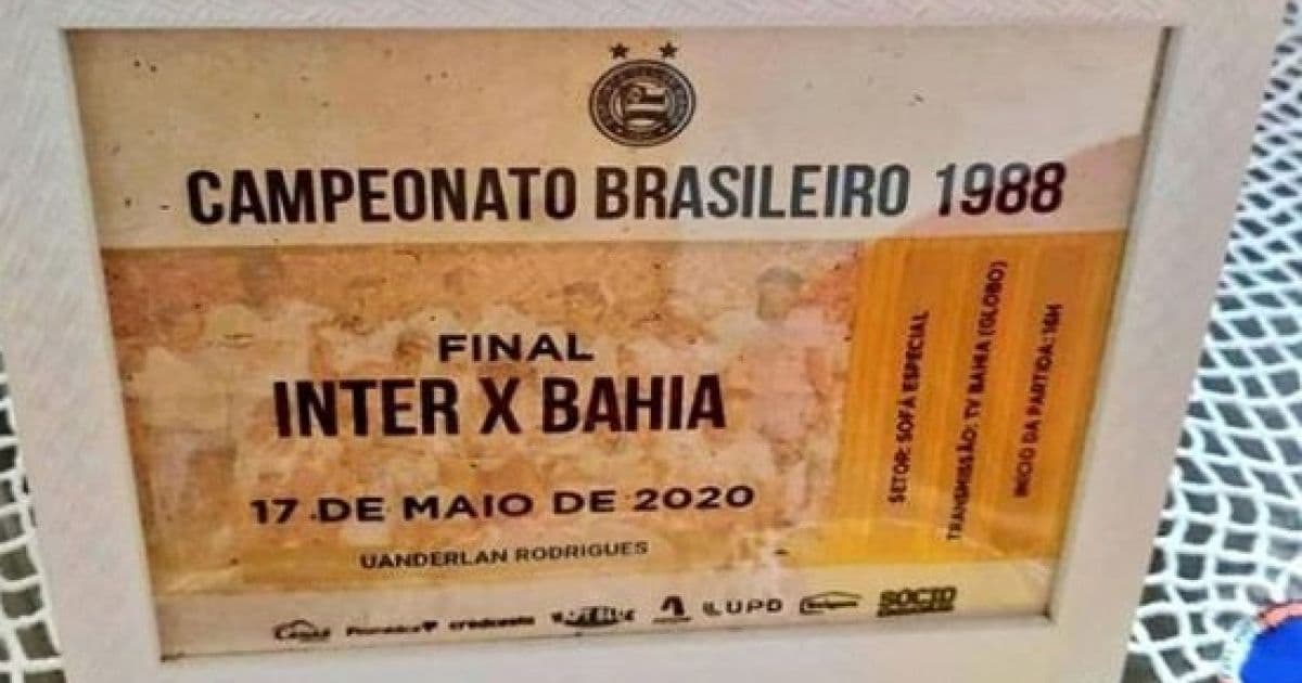 Bahia arrecadou mais de R$ 78 mil com venda de ingressos simbólicos