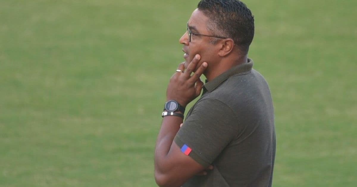 Roger Machado lamenta gols perdidos pelo Bahia no empate com Jacuipense