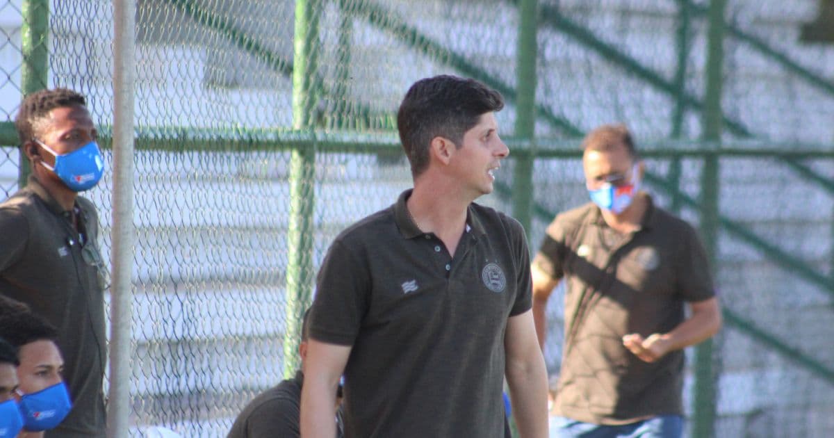 Técnico do Bahia sub-20 lamenta derrota para o São Paulo: 'Sentimos a parte física e emocional'