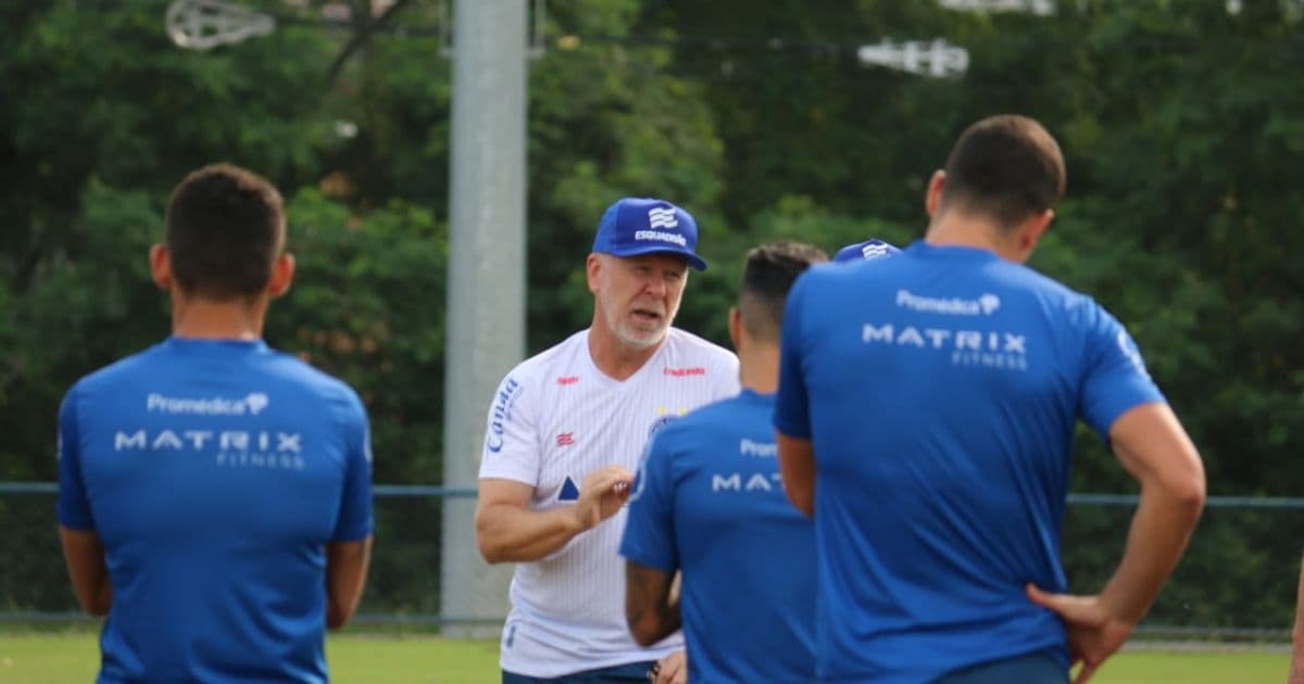 Sem Élber e Gilberto, Bahia faz treino técnico e tático no Rio de Janeiro