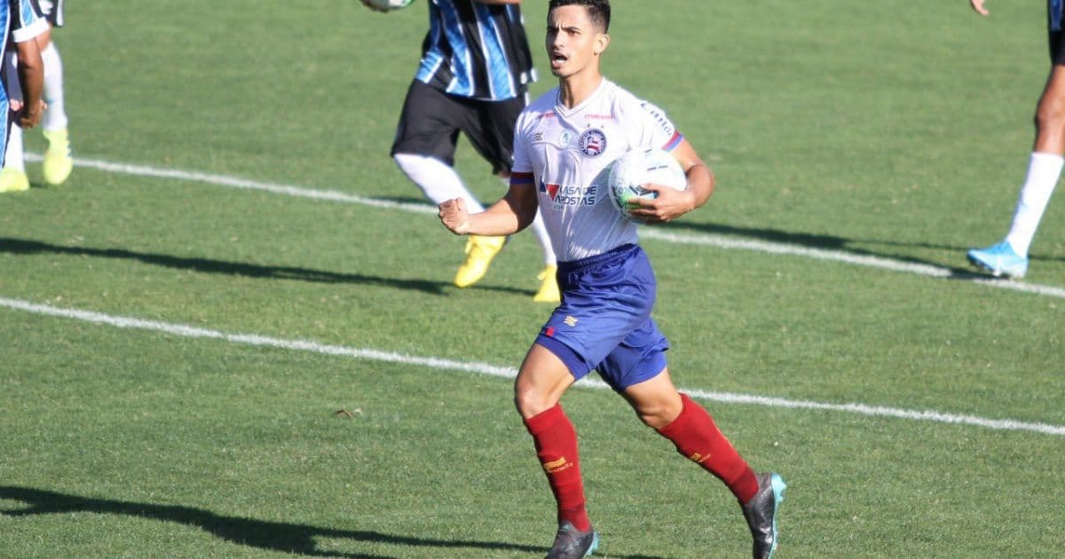 Sub-20: Hélio Júnior comemora gol e exalta trabalho de Dudu Guadagnucci no Bahia