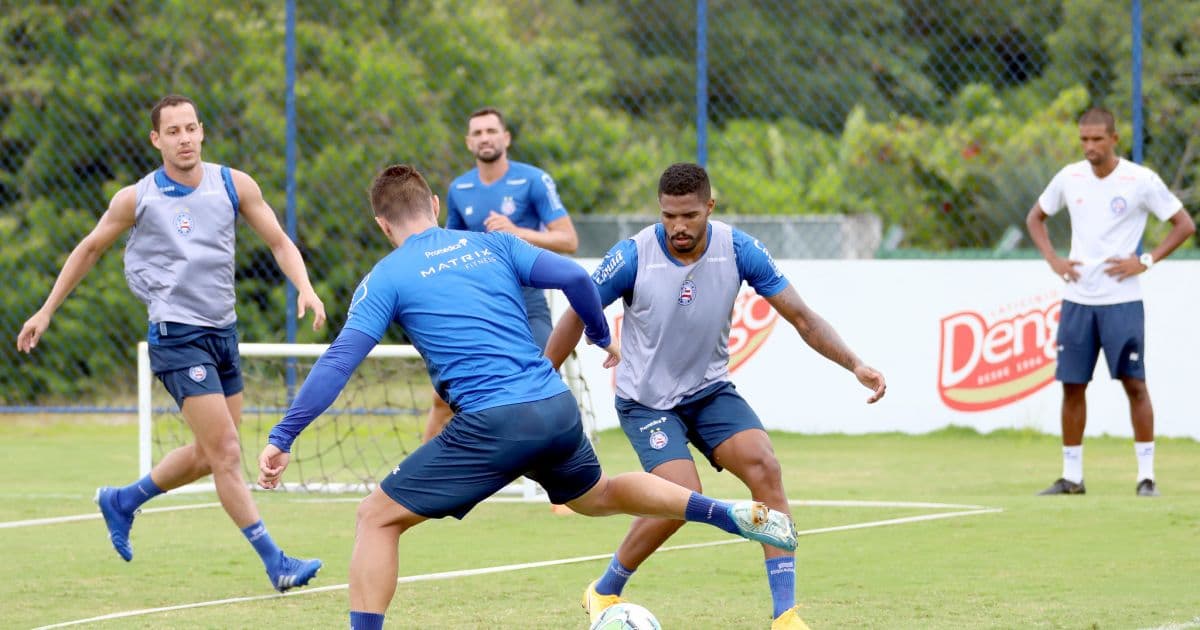 Com trabalho de bolas paradas, Bahia fecha preparação para enfrentar o Athletico