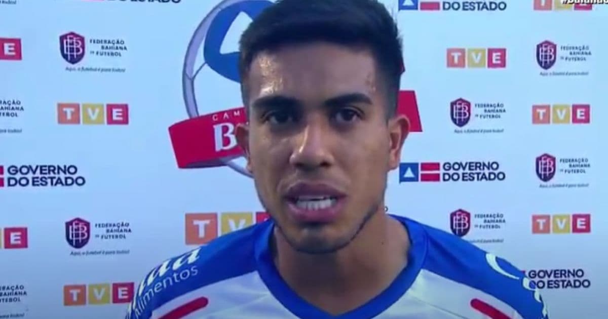 Bruno Camilo lamenta empate sem gols do Bahia no Lomantão: 'Resultado não veio'