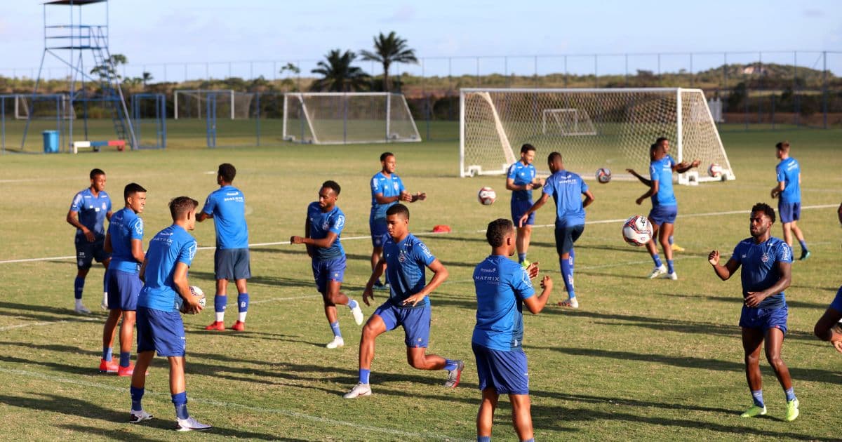 Transição do Bahia faz treino técnico e tático de olho no clássico