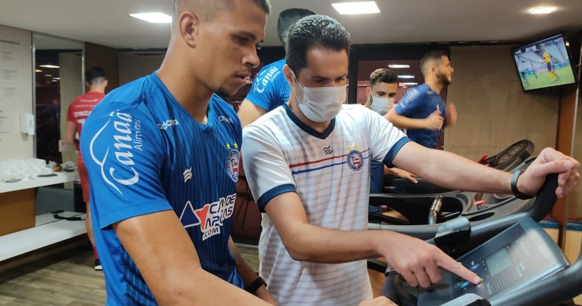 Reservas do Bahia fazem treino físico em Fortaleza