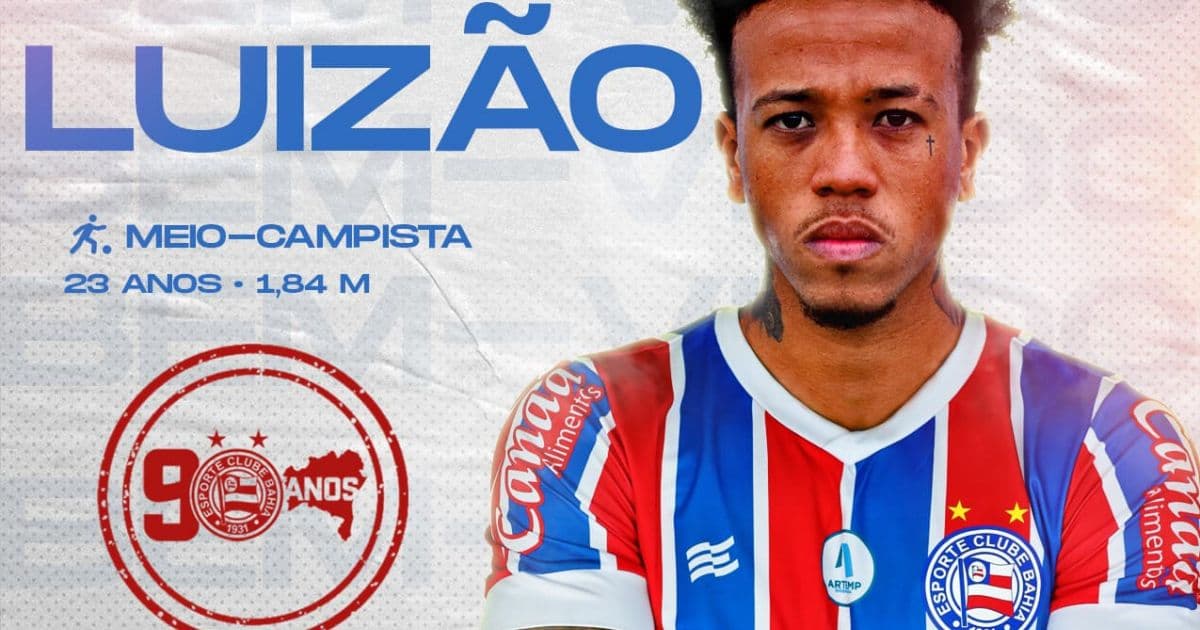 Bahia oficializa a contratação do volante Luizão