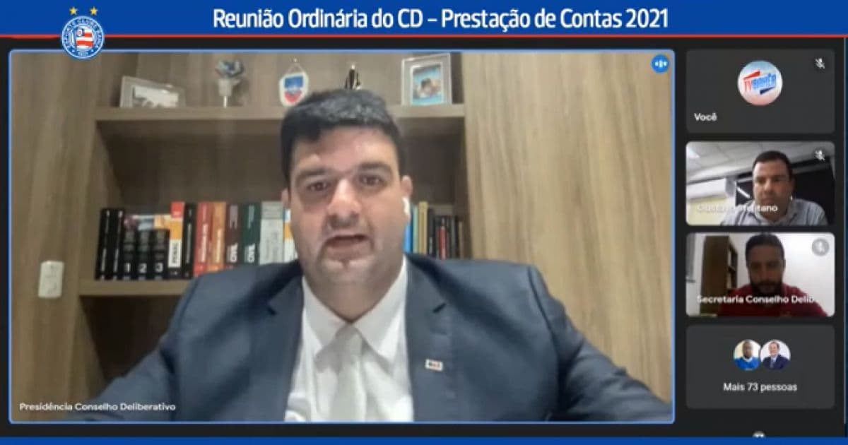 Conselho do Bahia adere a parecer do Conselho Fiscal sobre contas de 2021; saiba detalhes
