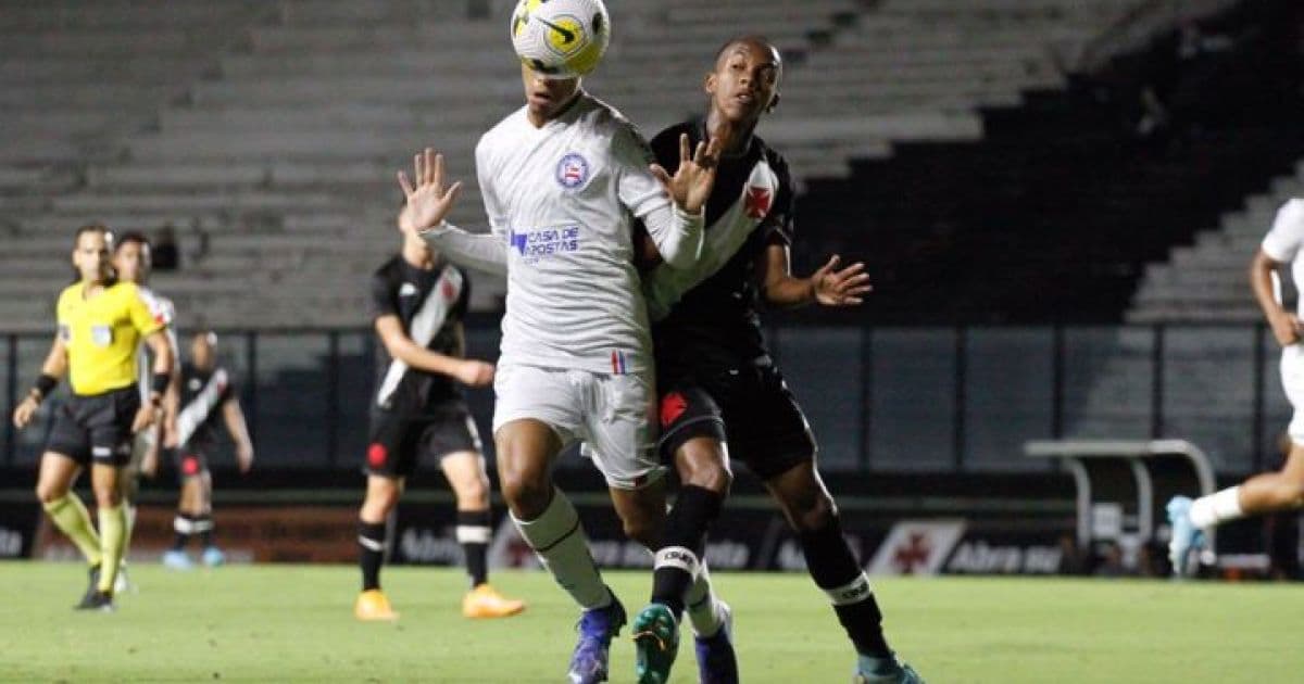 Copa do Brasil sub-17: Bahia volta a perder para o Vasco e deixa a competição