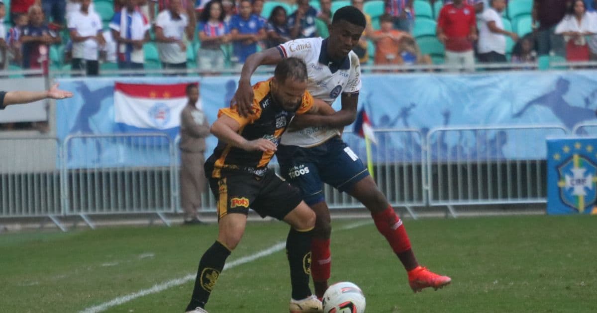 Douglas Borel desfalca o Bahia no jogo contra o Brusque em Santa Catarina