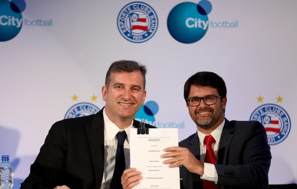 Bahia e Grupo City celebram assinatura de contrato na Arena Fonte Nova
