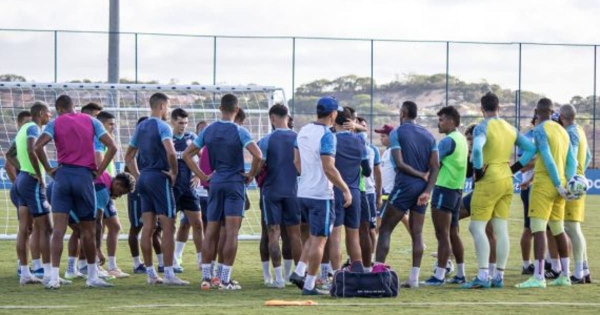 Com elenco dividido entre regenerativo e técnico, Bahia inicia trabalho para jogo contra o Galo