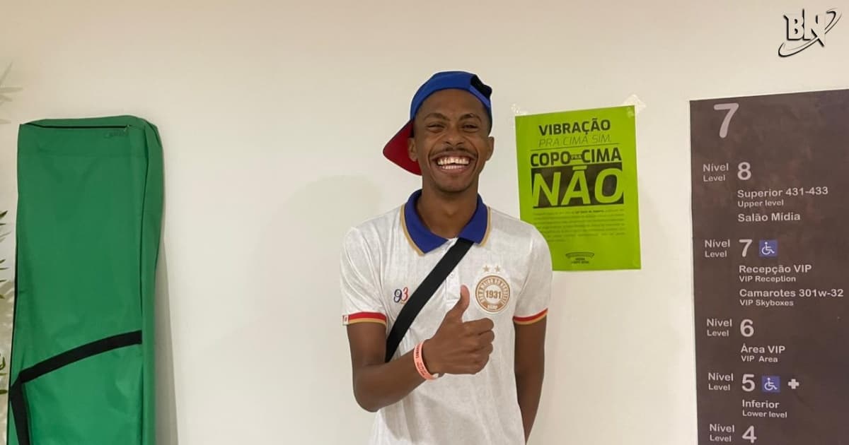 "Alô supervisor!", influenciador Sandro Souza confia no título do Bahia: "Vamos pra cima"