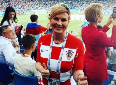 Presidente da Croácia pagou do próprio bolso para torcer pela seleção na Rússia