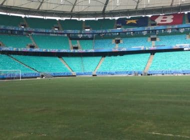 Em nota, Arena Fonte Nova garante que gramado terá condições de jogo