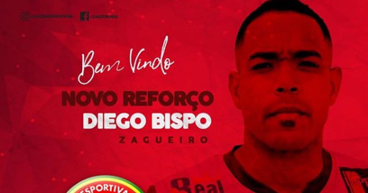 Juazeirense anuncia zagueiro Diego Bispo para temporada 