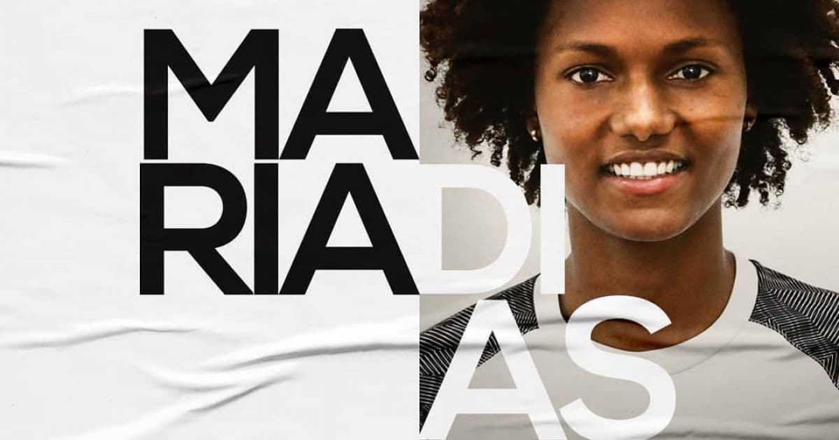 Futebol feminino: Natural de Ipirá, Maria Dias é anunciada como jogadora do Santos
