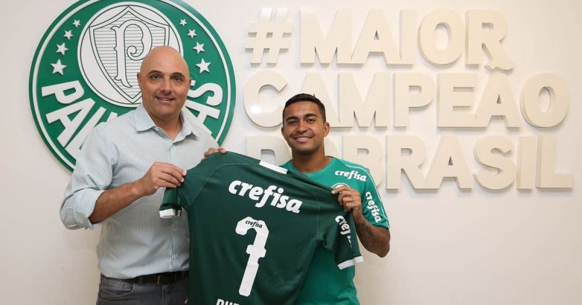 'Dia marcante', diz Dudu após renovar contrato com o Palmeiras