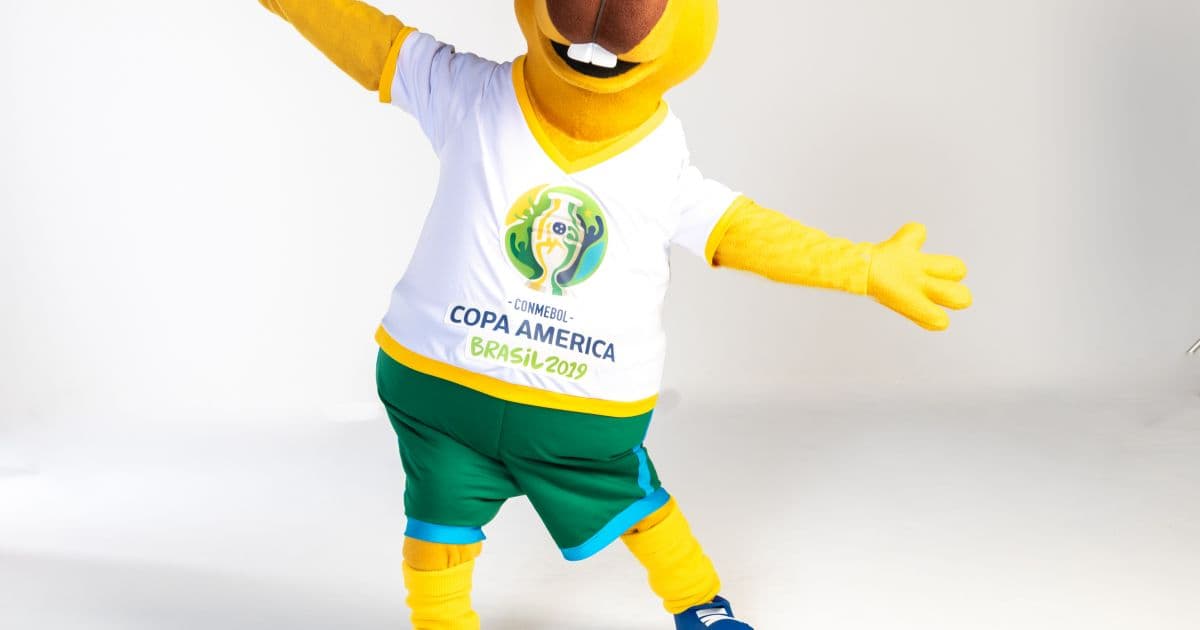 Mascote da Copa América estará em Salvador nesta quinta