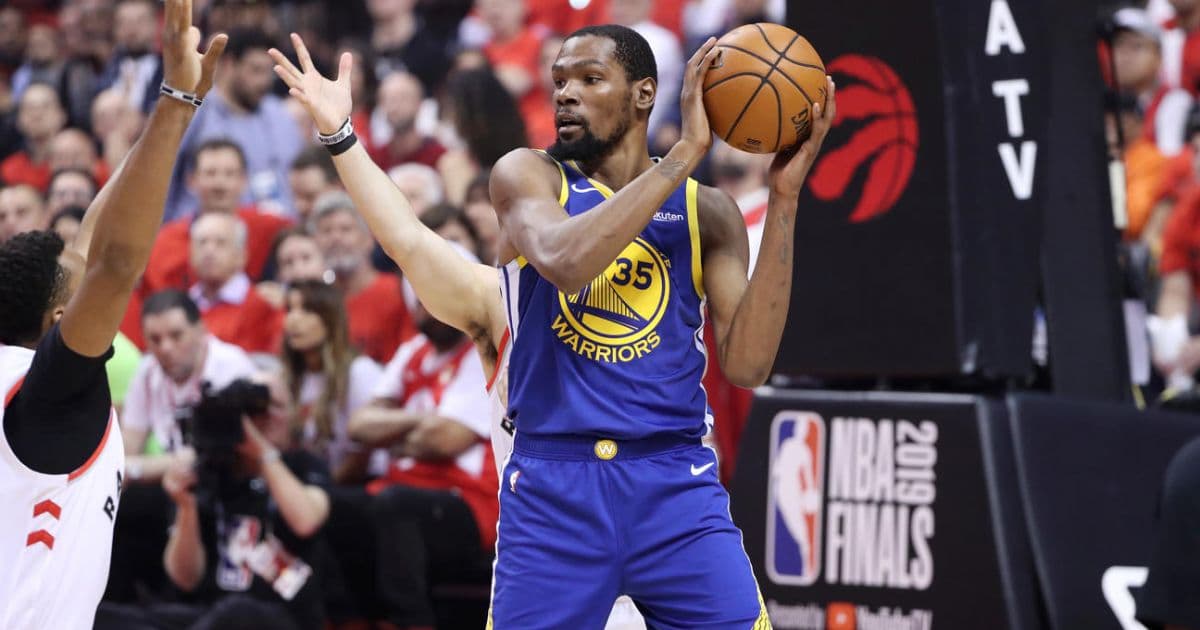 Após vitória sobre o Raptors, Warriors confirma lesão de Kevin Durant