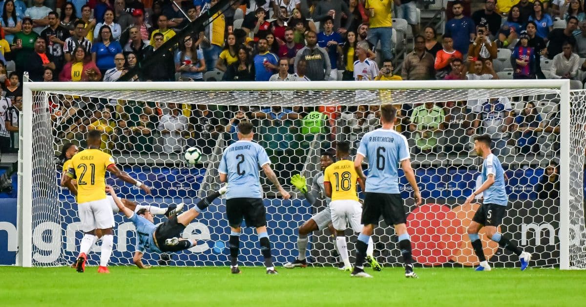 Com tranquilidade, Uruguai atropela Equador na sua estreia na Copa América