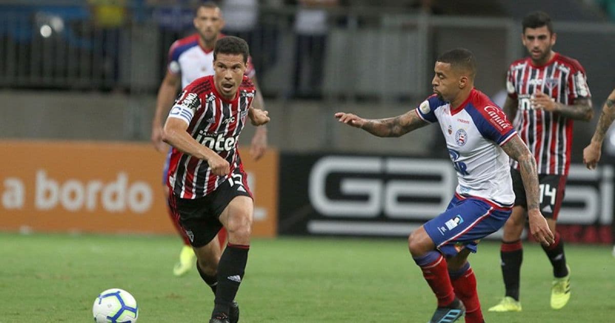 Hernanes valoriza empate do São Paulo: 'Bahia continua abaixo da nossa equipe'