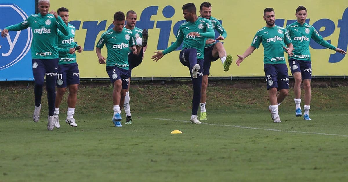 Com treino fechado, Palmeiras segue preparação para enfrentar o Bahia